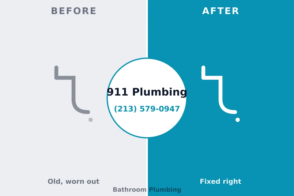 Before and after: plumbing repair Grantsville, MD